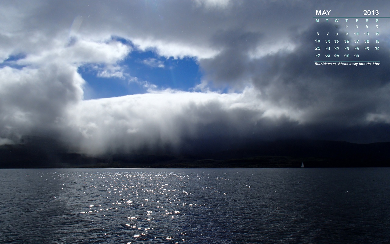 Squall clouds in the Sound of Mull