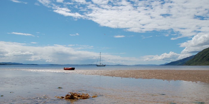 The anchorage at Camus Chil Mhalieu, Loch Linnhe