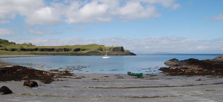 Shard anchored in Port Donain, Isle of Mull
