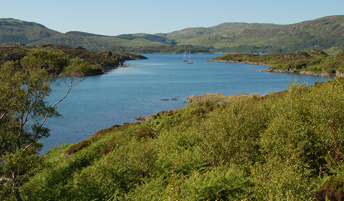 The anchorage at Sailean Mhor