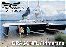 Dragonfly trimarans
