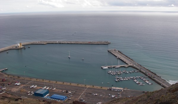 Porto Santo harbour and marina