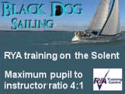 Southampton based Black Dog offer a maximum pupil.instructor ratio of 4:1 on a fabulous 44ft ocean going yacht