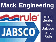 Main distributor for Jabsco and Rule marine pumps, equipment and spares